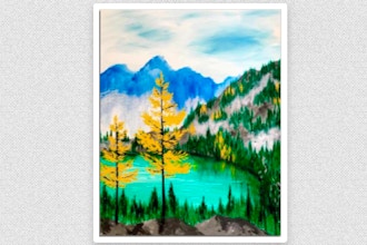 Paint Nite: Autumn In The Mountains